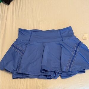 Blueish/purple Free People Pleats and Thank You skort